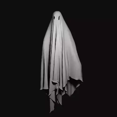 GHOST in cloak Free 3D model