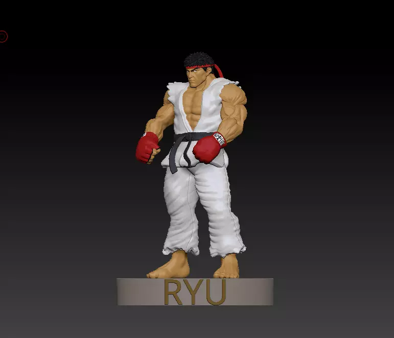 RYU FROM STREET FIGHTER 3D print model_0