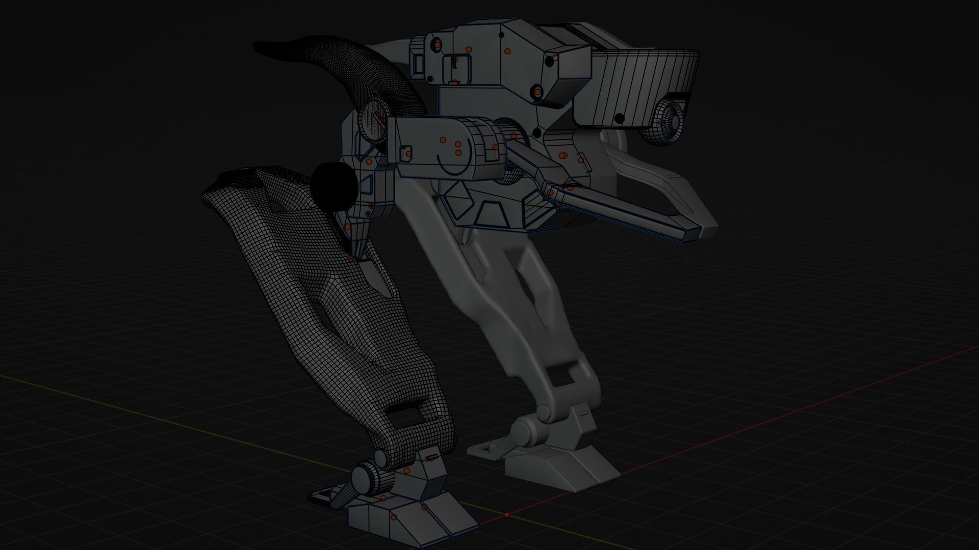 Guard watcher 3d mech model 3D model_9