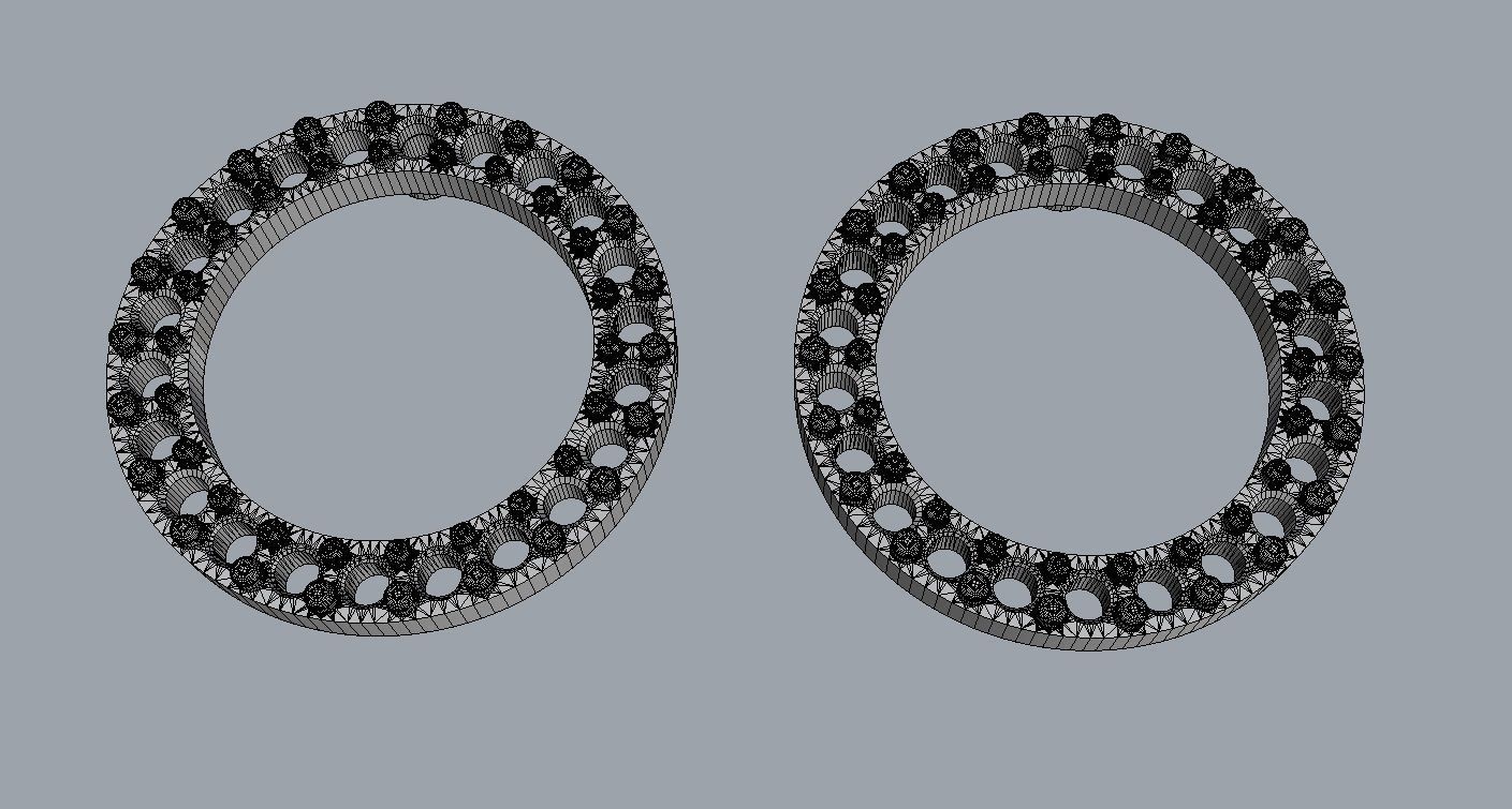 Round Diamond Earrings 3D print model_10