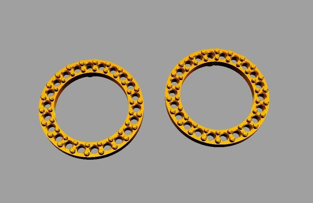 Round Diamond Earrings 3D print model_6