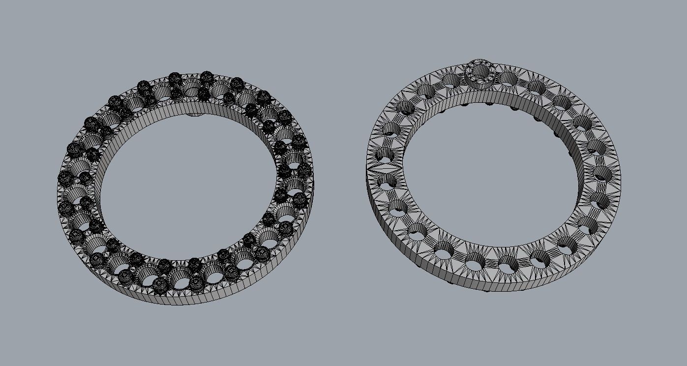 Round Diamond Earrings 3D print model_8