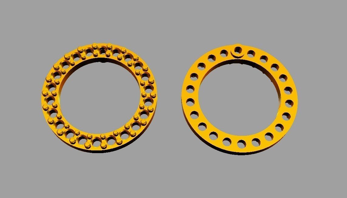 Round Diamond Earrings 3D print model_7