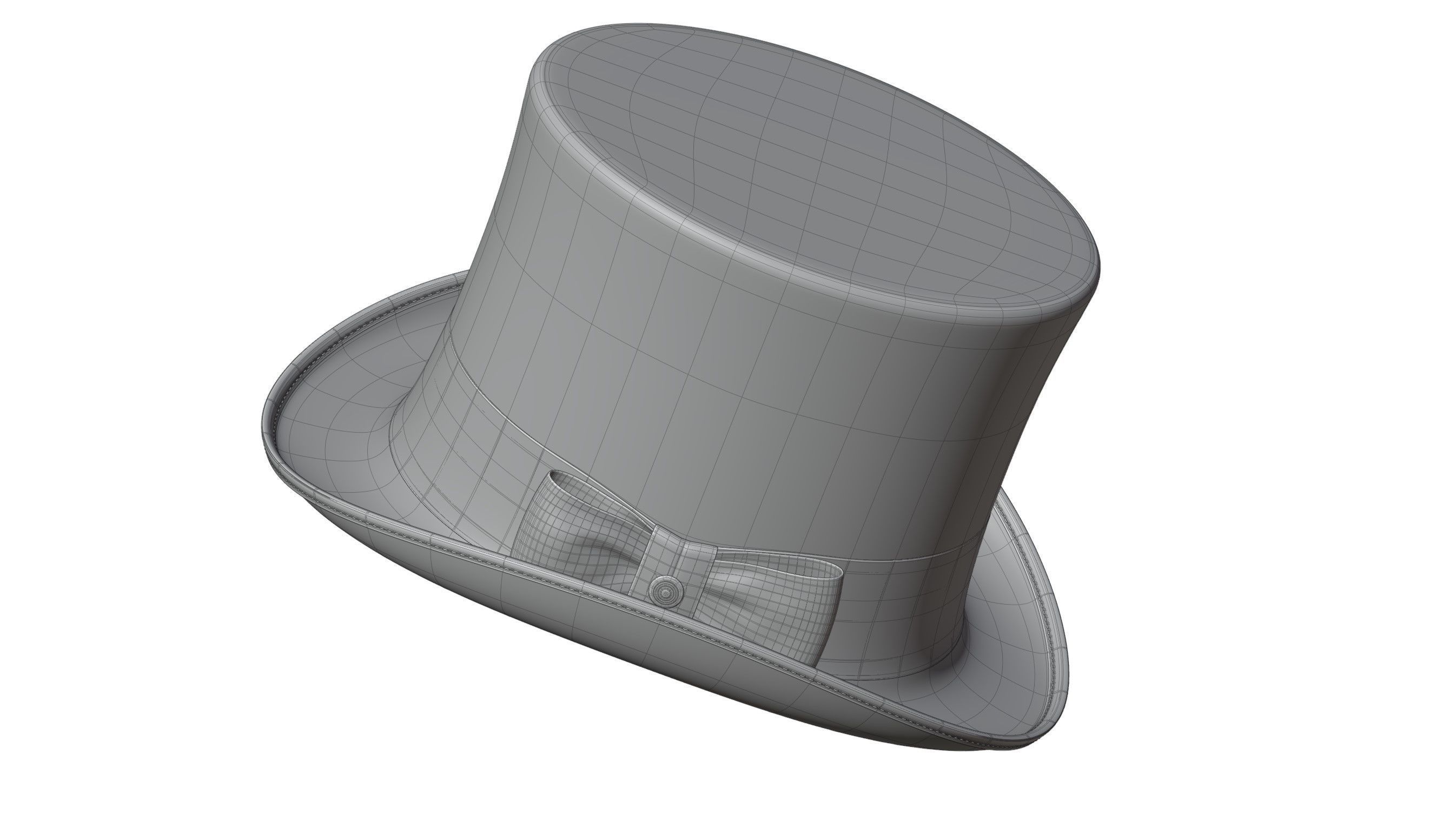 Top Hat 3D model_9