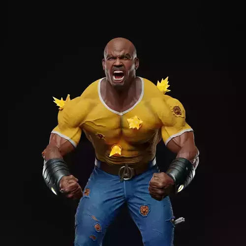 Luke Cage 3D print fan-art statue 3D print model