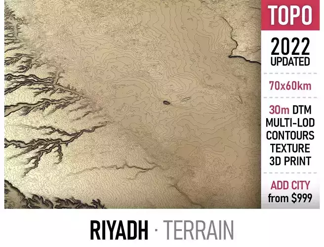 Riyadh Low-poly 3D model