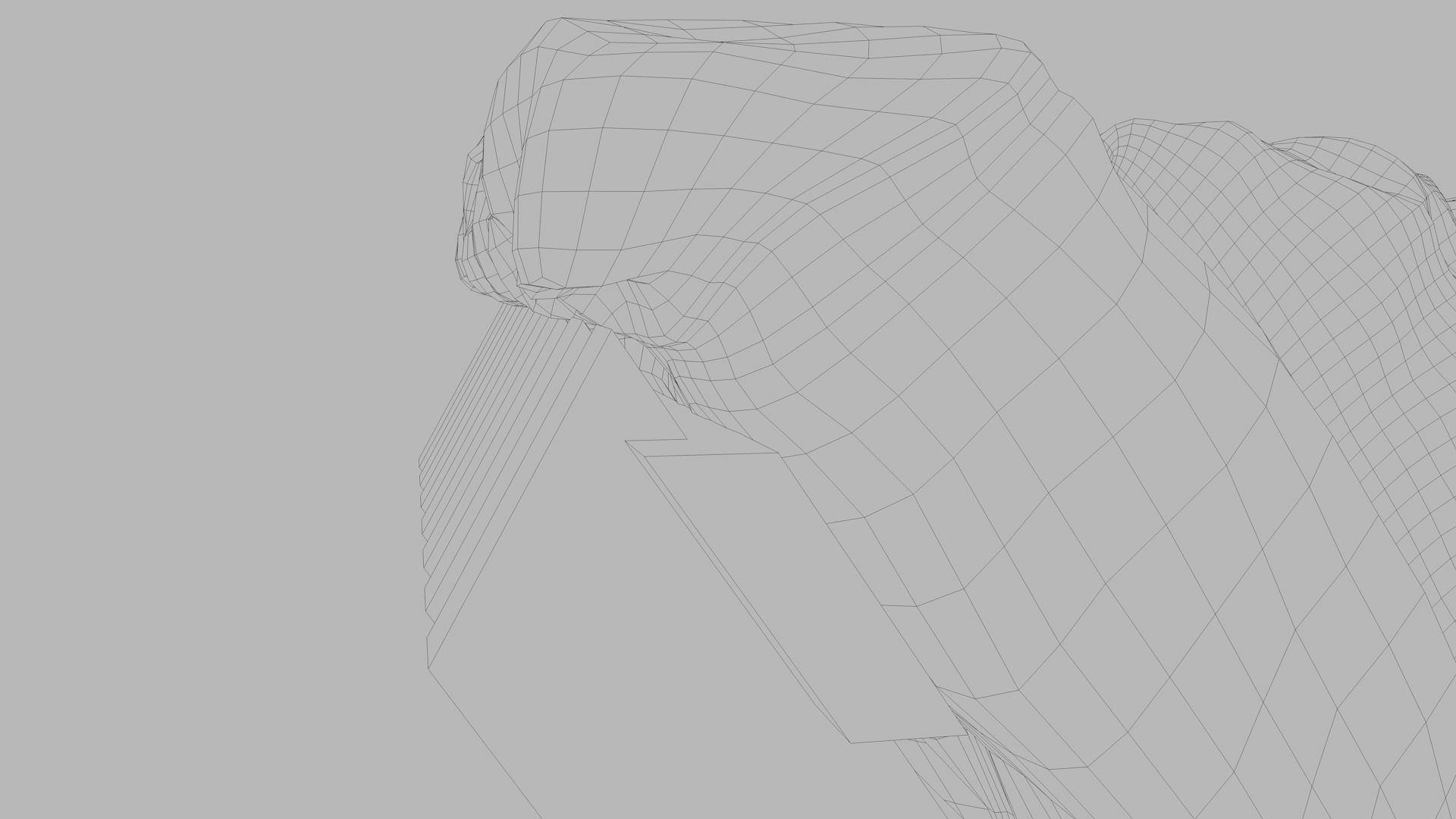 Sofas bed made from wooden pallets Low-poly 3D model_22