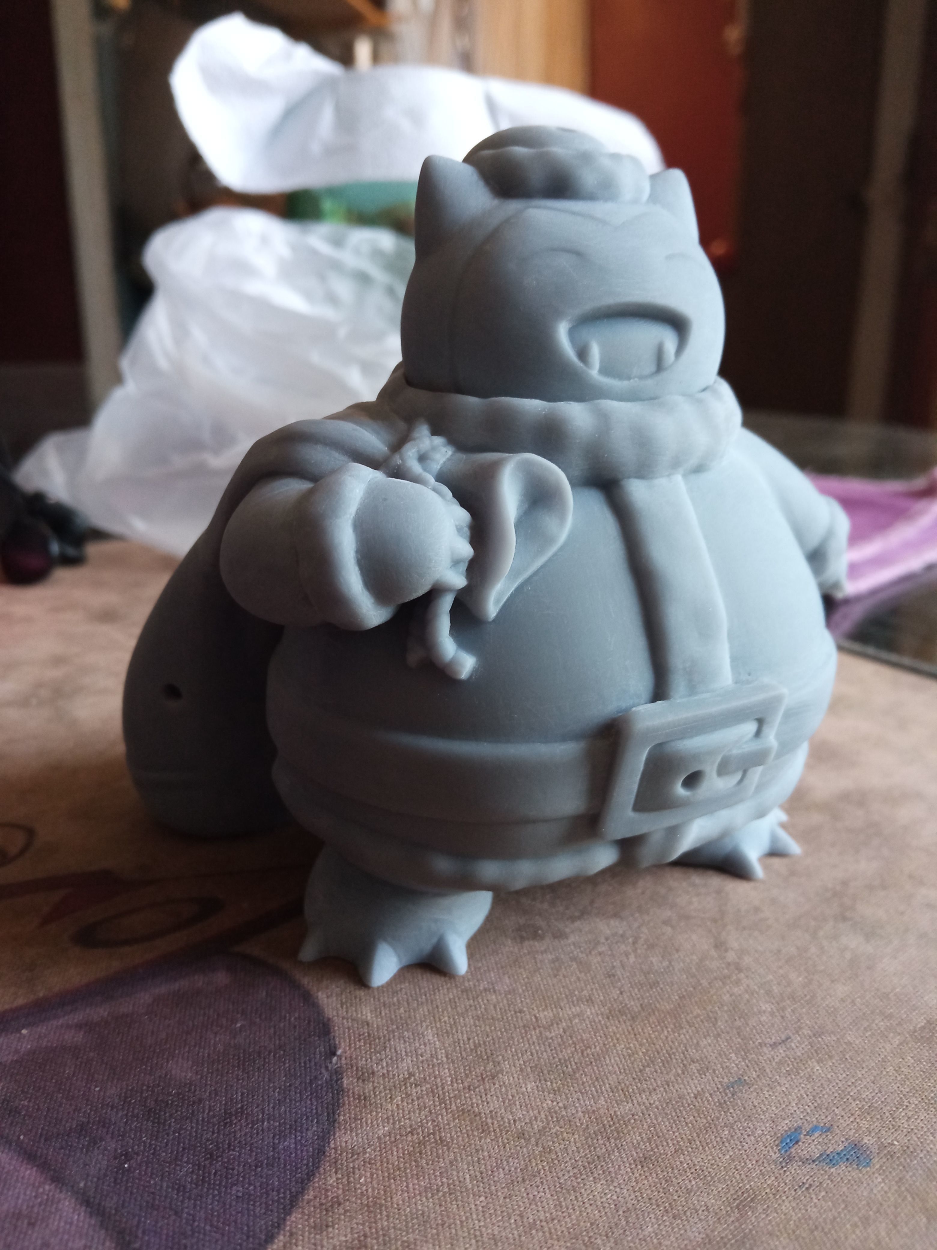 Santa Snorlax 3D print model_3