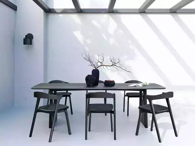 Semi-outdoor setting room