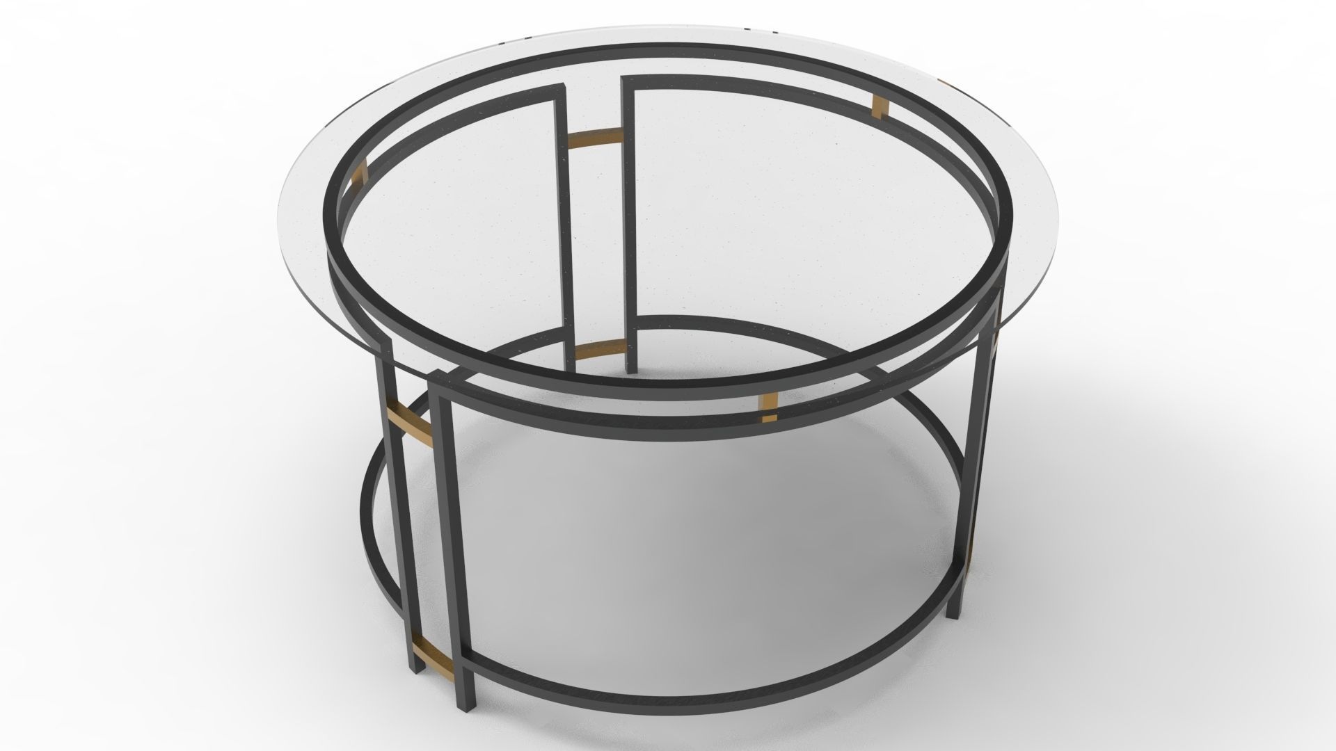 Round table  3D model_3
