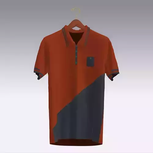 T-shirt orange and polo shirt