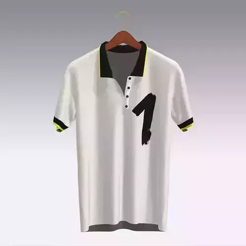 T-shirt polo shirt with trim