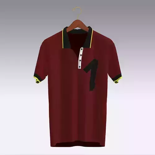 T-shirt polo shirt with number