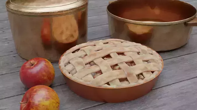 Photorealistic Apple Pie
