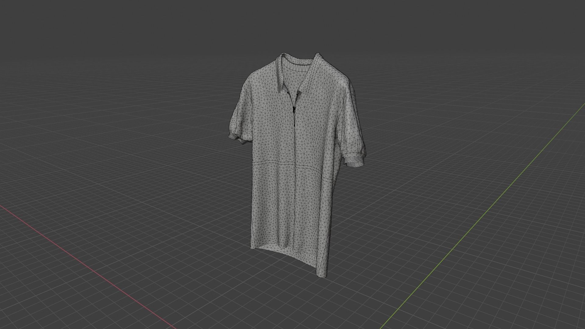 T-shirt royal polo shirt Low-poly 3D model_9