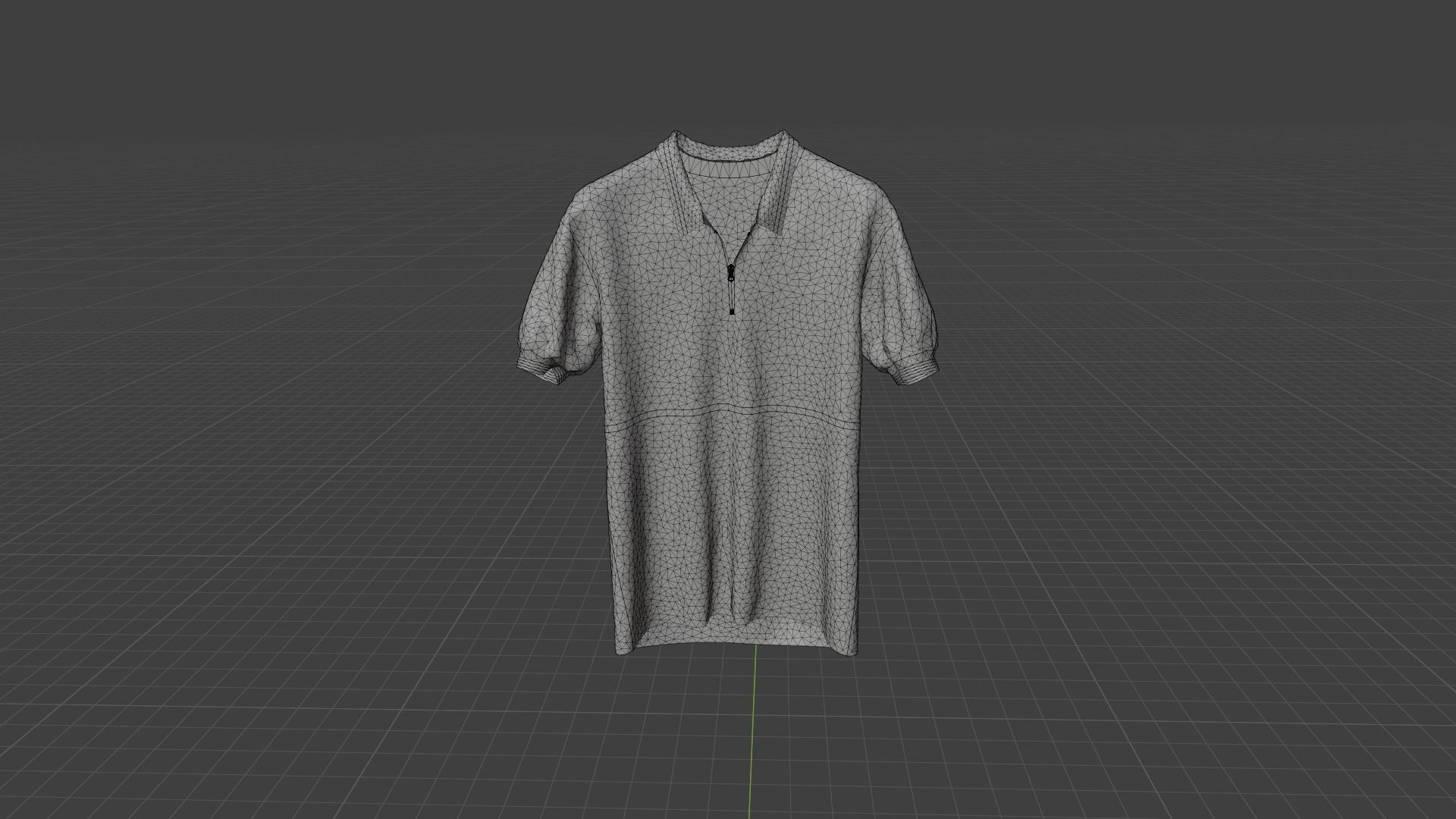 T-shirt royal polo shirt Low-poly 3D model_8