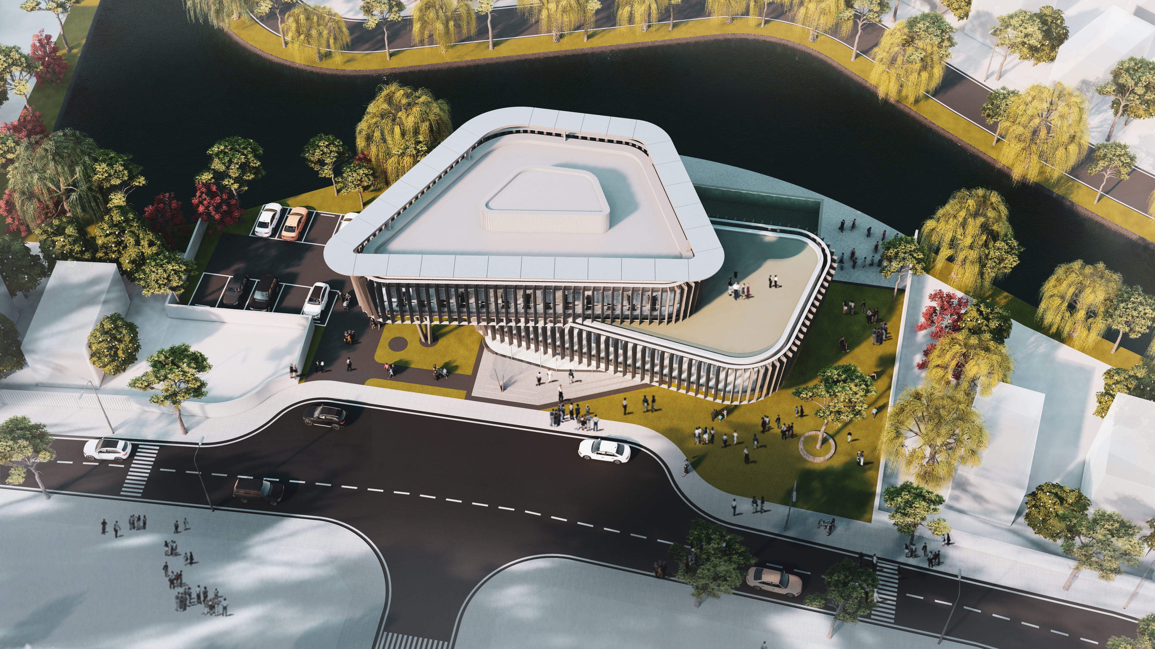 ClubHouse - Multifunctional building 3D model_3