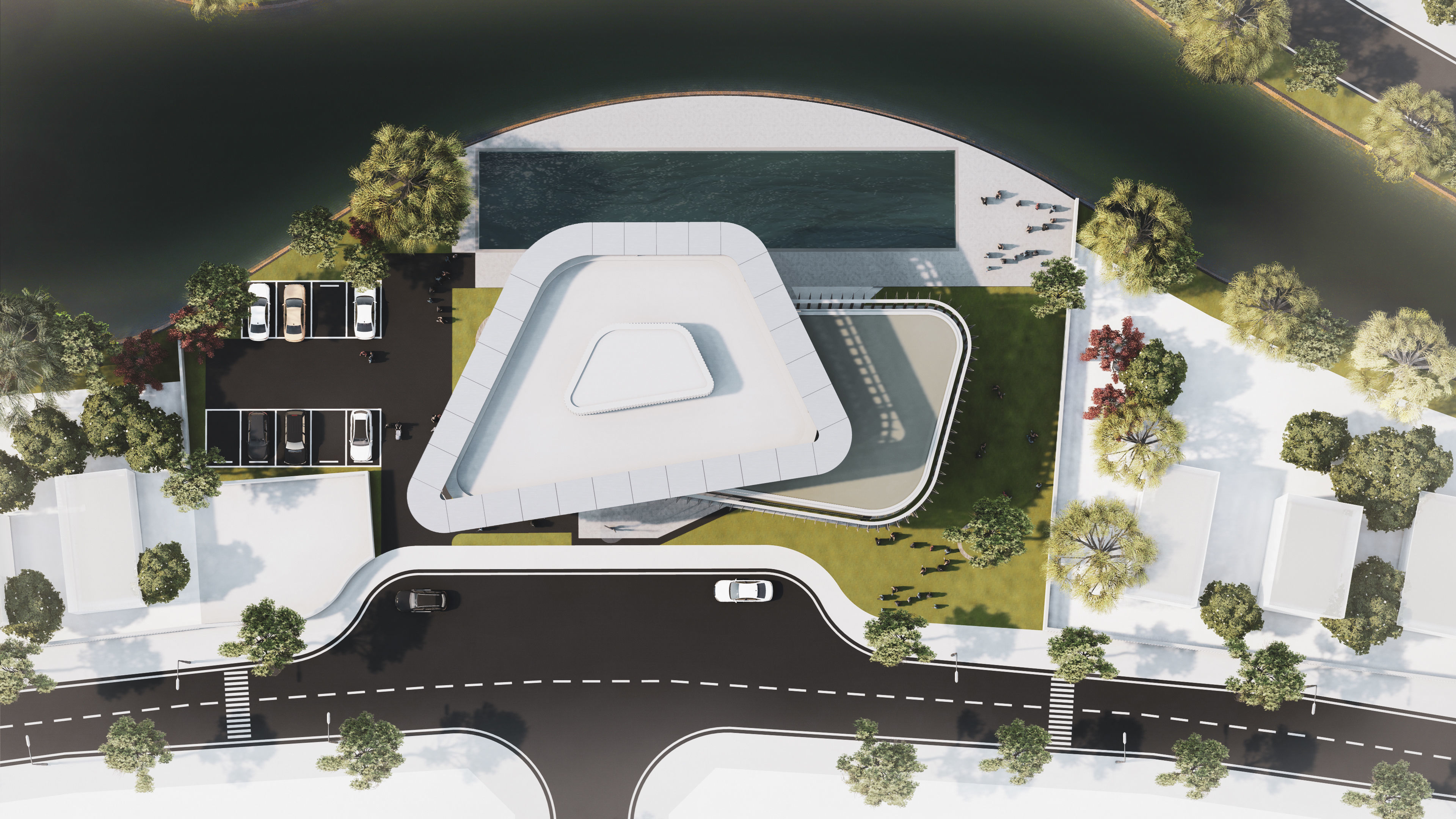 ClubHouse - Multifunctional building 3D model_4