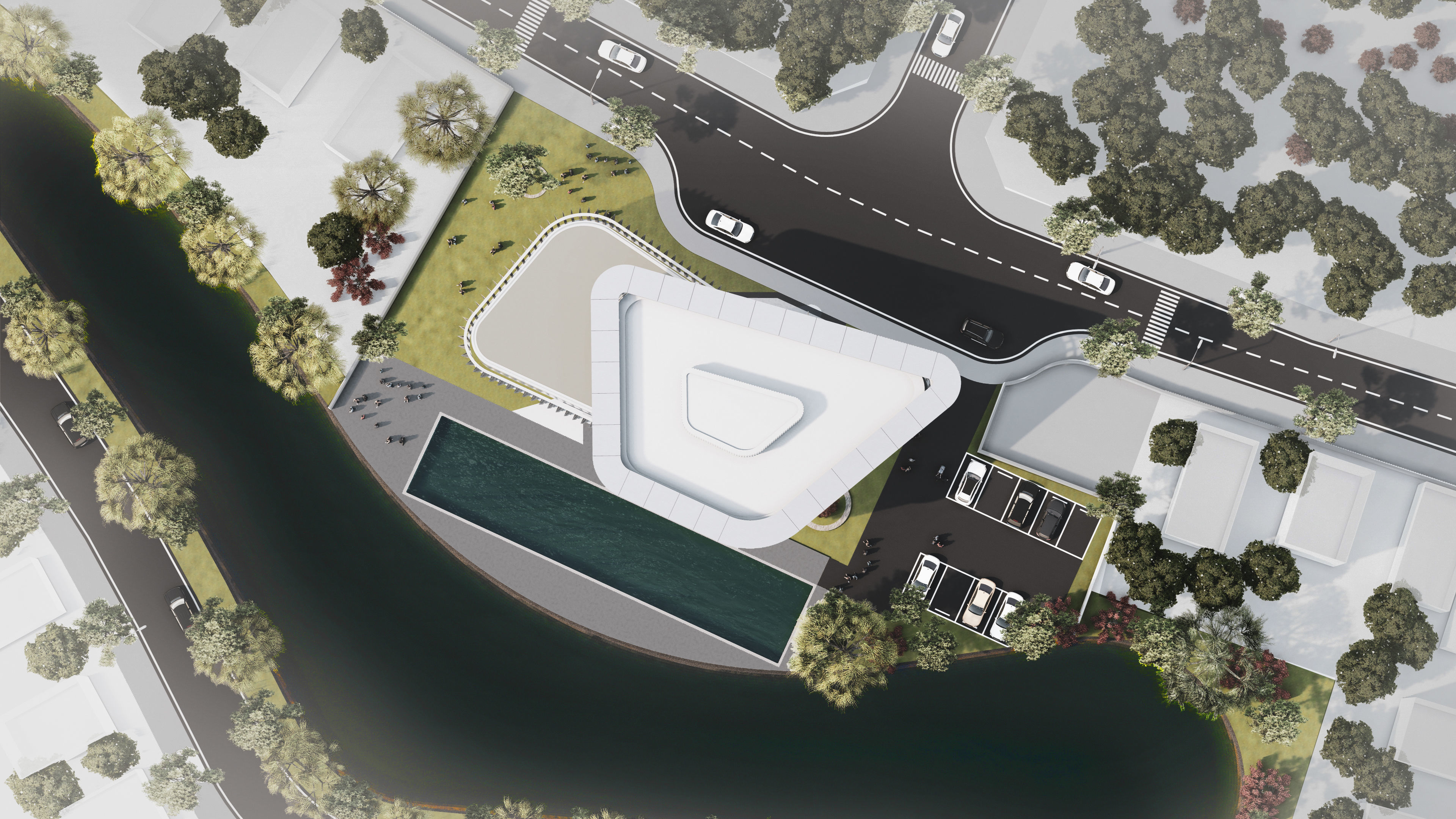 ClubHouse - Multifunctional building 3D model_5