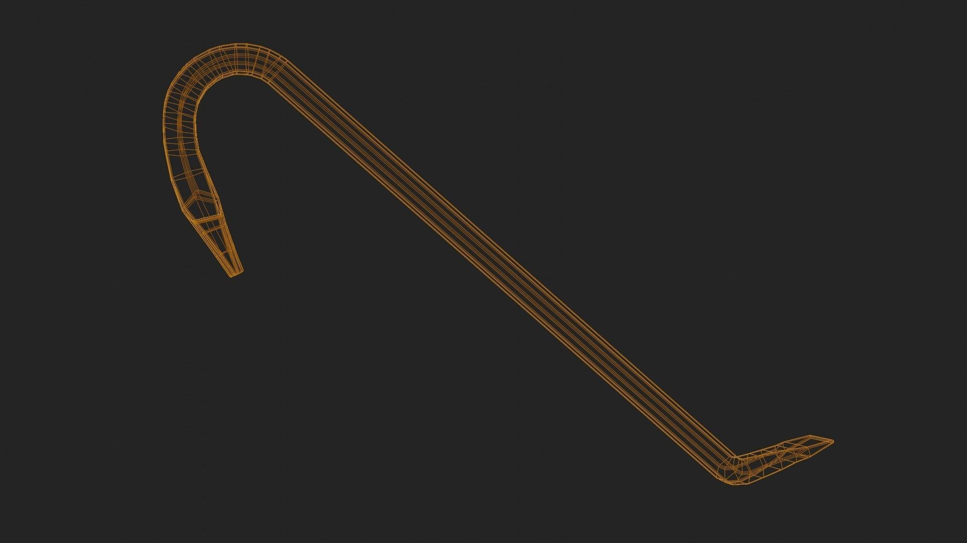 Crowbar 3D Model Low-poly 3D model_4