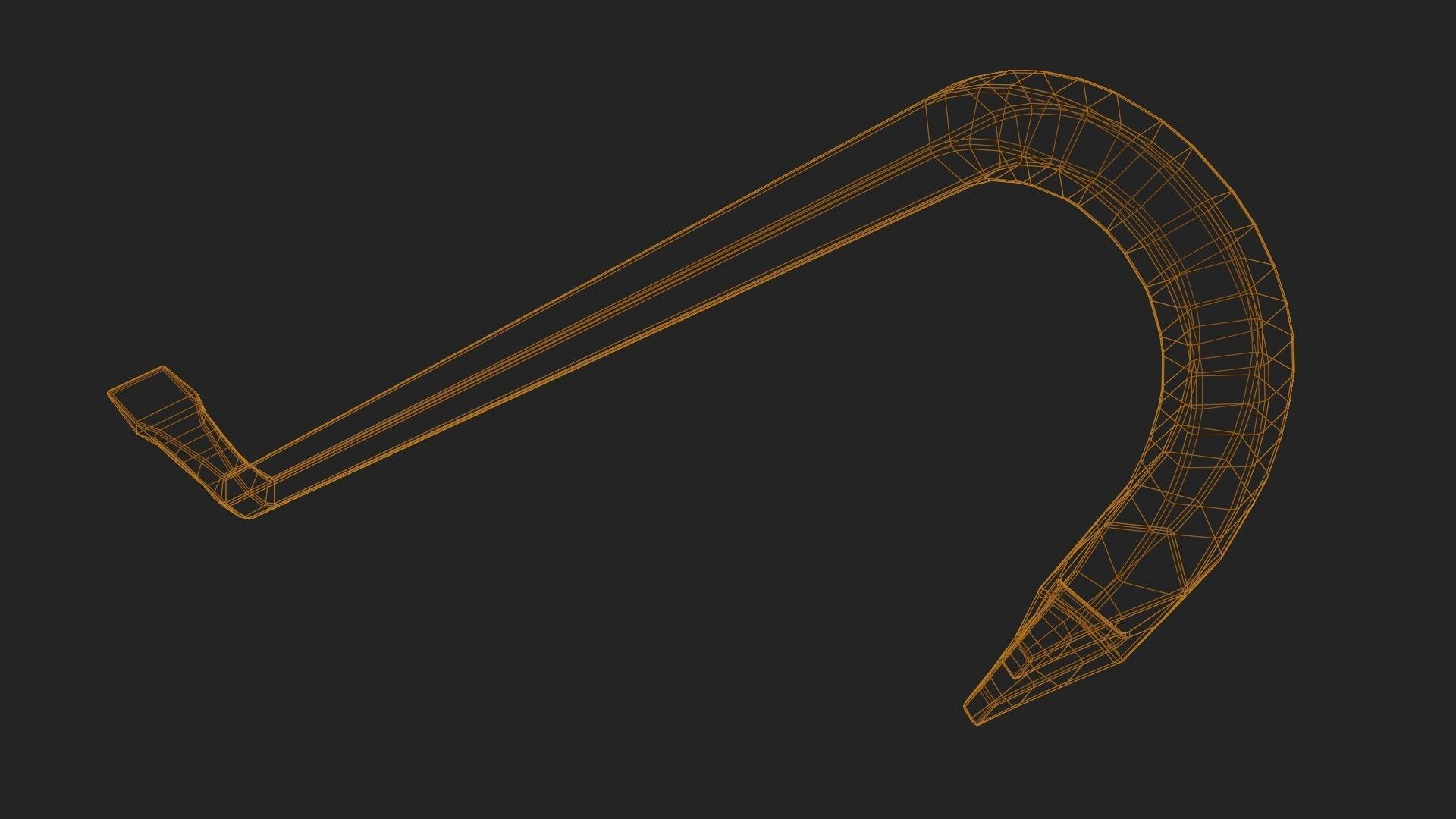 Crowbar 3D Model Low-poly 3D model_7