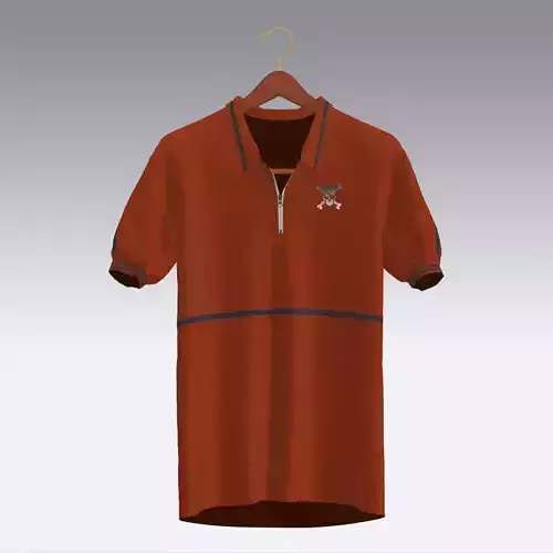 T-shirt orange polo shirt