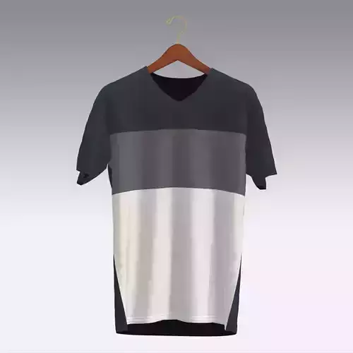 T-shirt v-neck mockup