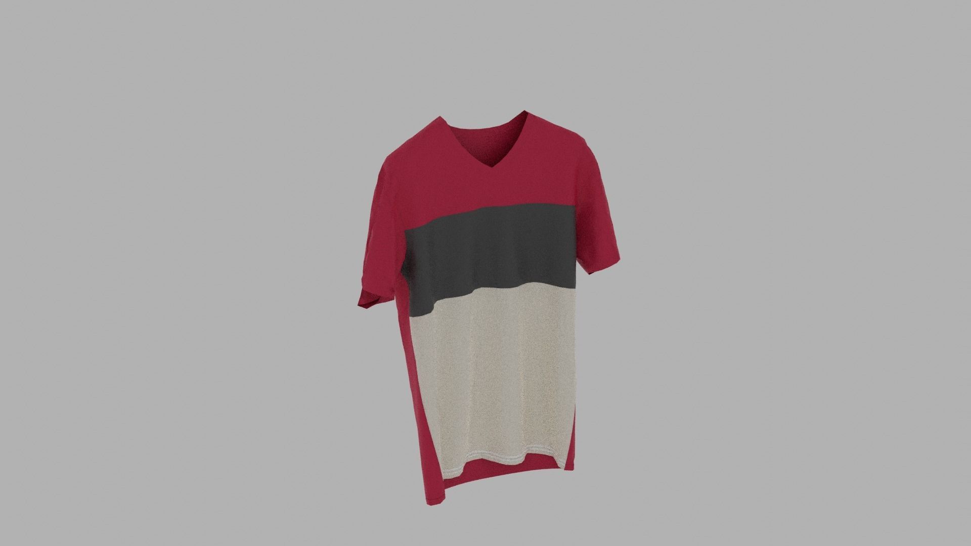 T-shirt dress on mannequin Low-poly 3D model_4
