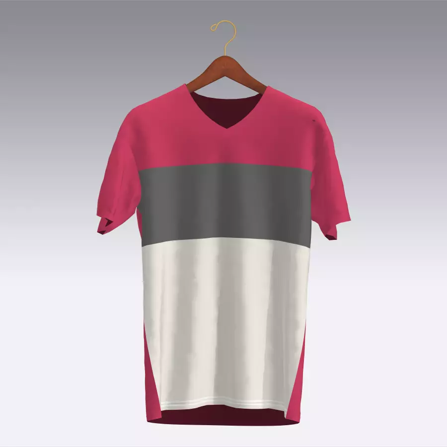 T-shirt dress on mannequin Low-poly 3D model_0