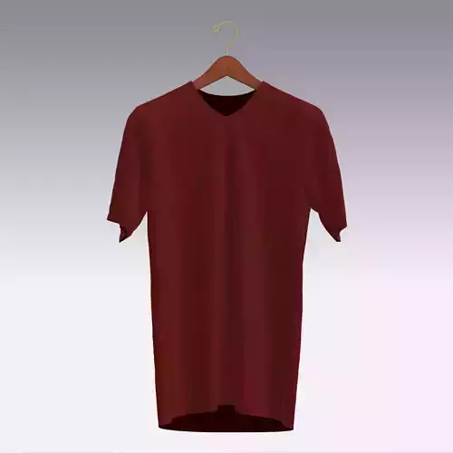 T-shirt maroon mockup