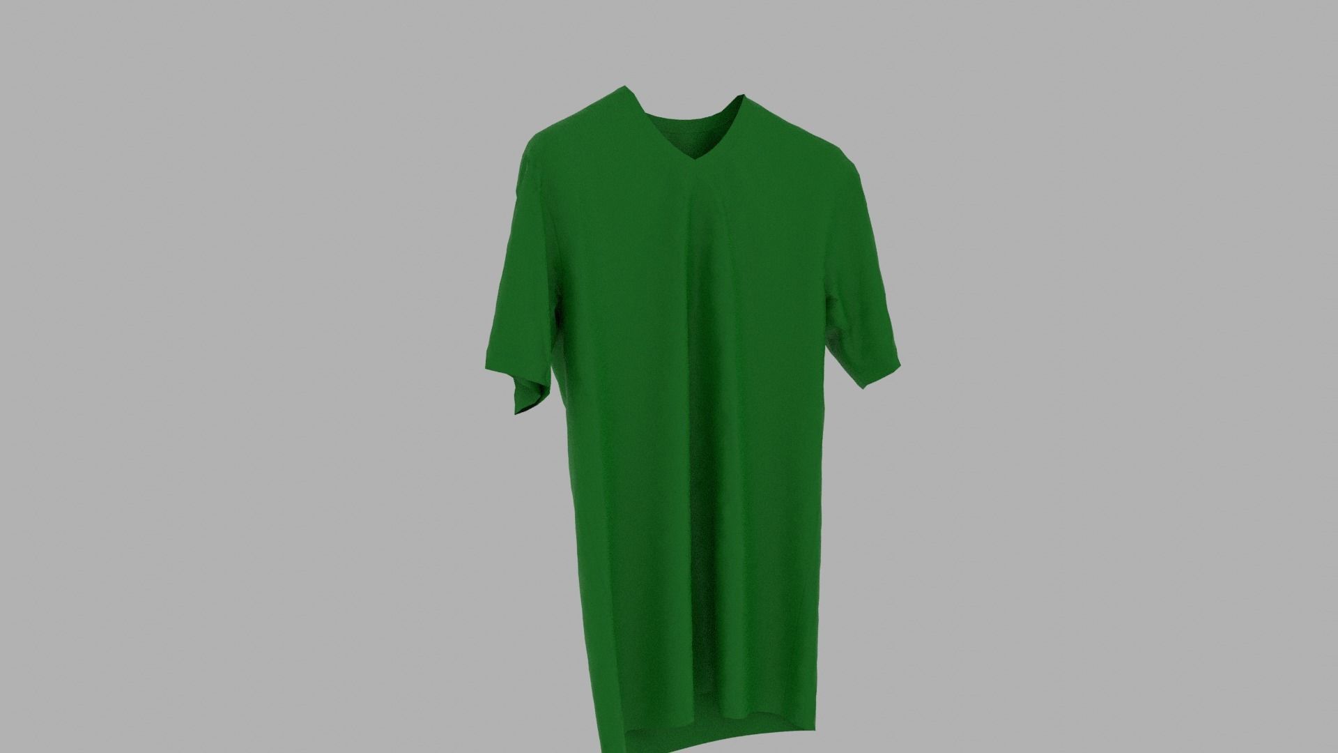 T-shirt dress Low-poly 3D model_3