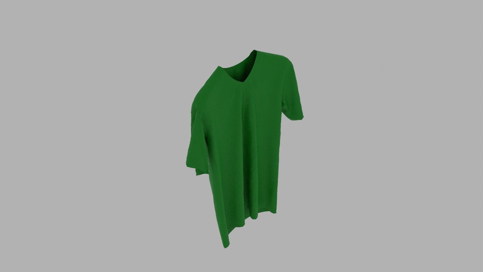T-shirt dress Low-poly 3D model_7