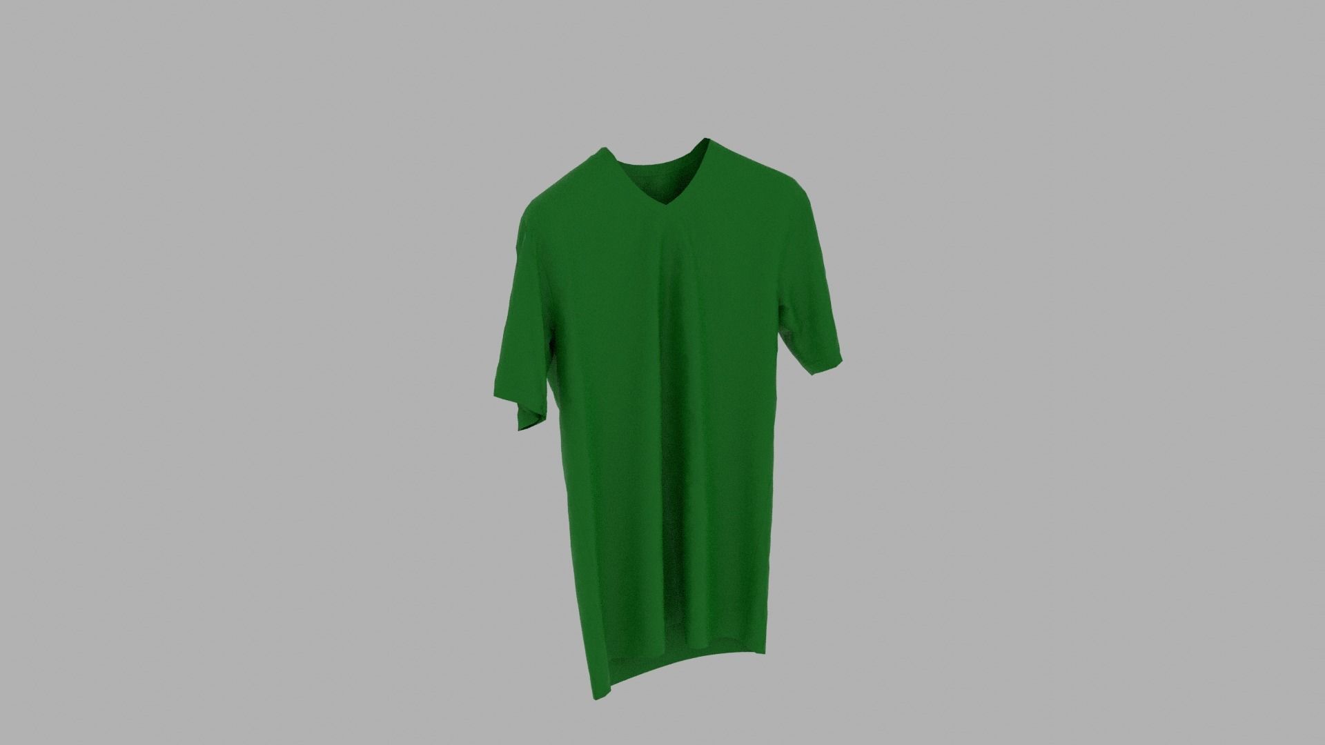 T-shirt dress Low-poly 3D model_4