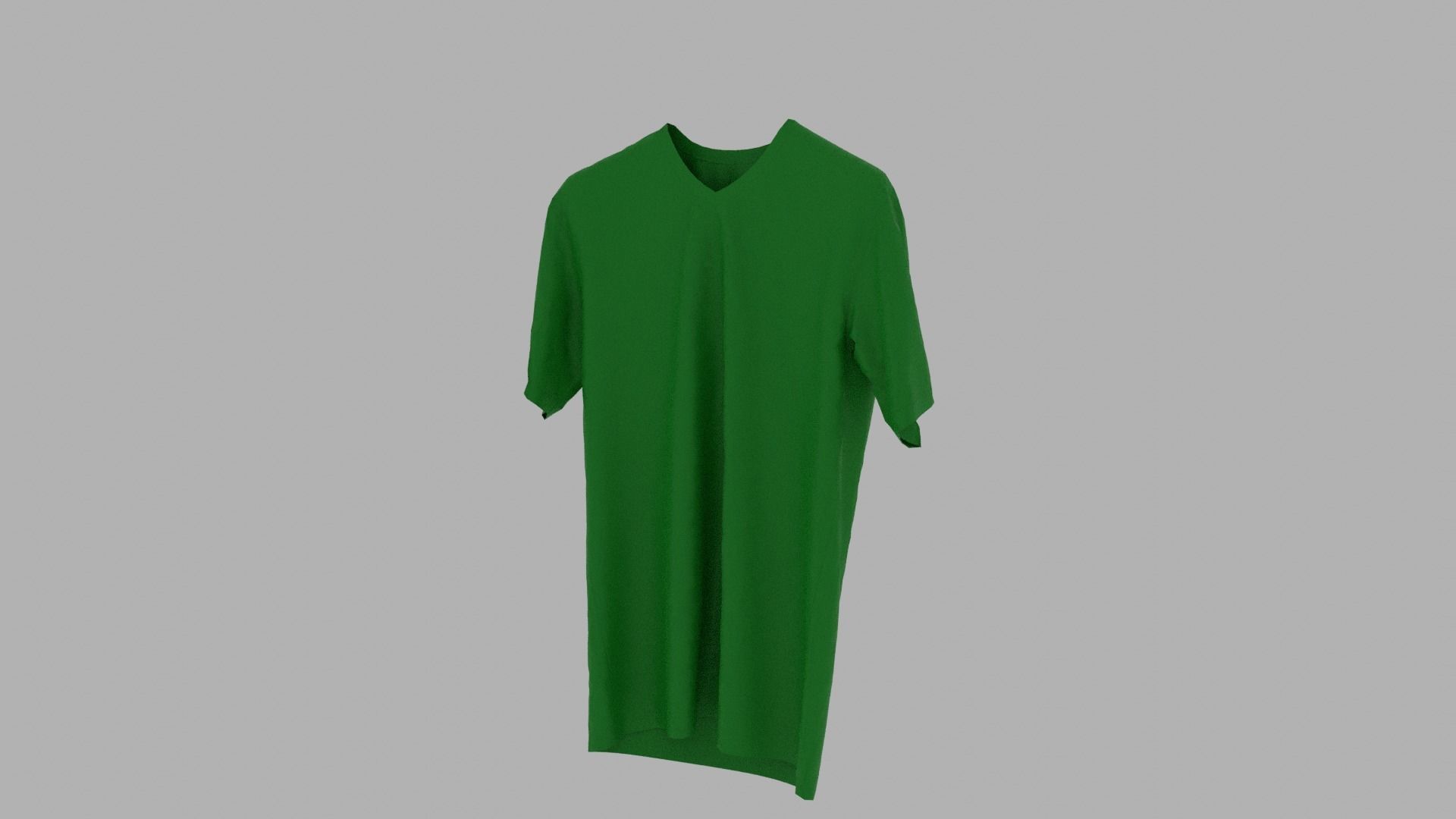 T-shirt dress Low-poly 3D model_2