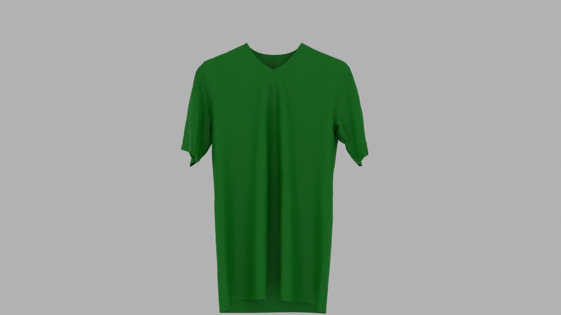 T-shirt dress Low-poly 3D model_1
