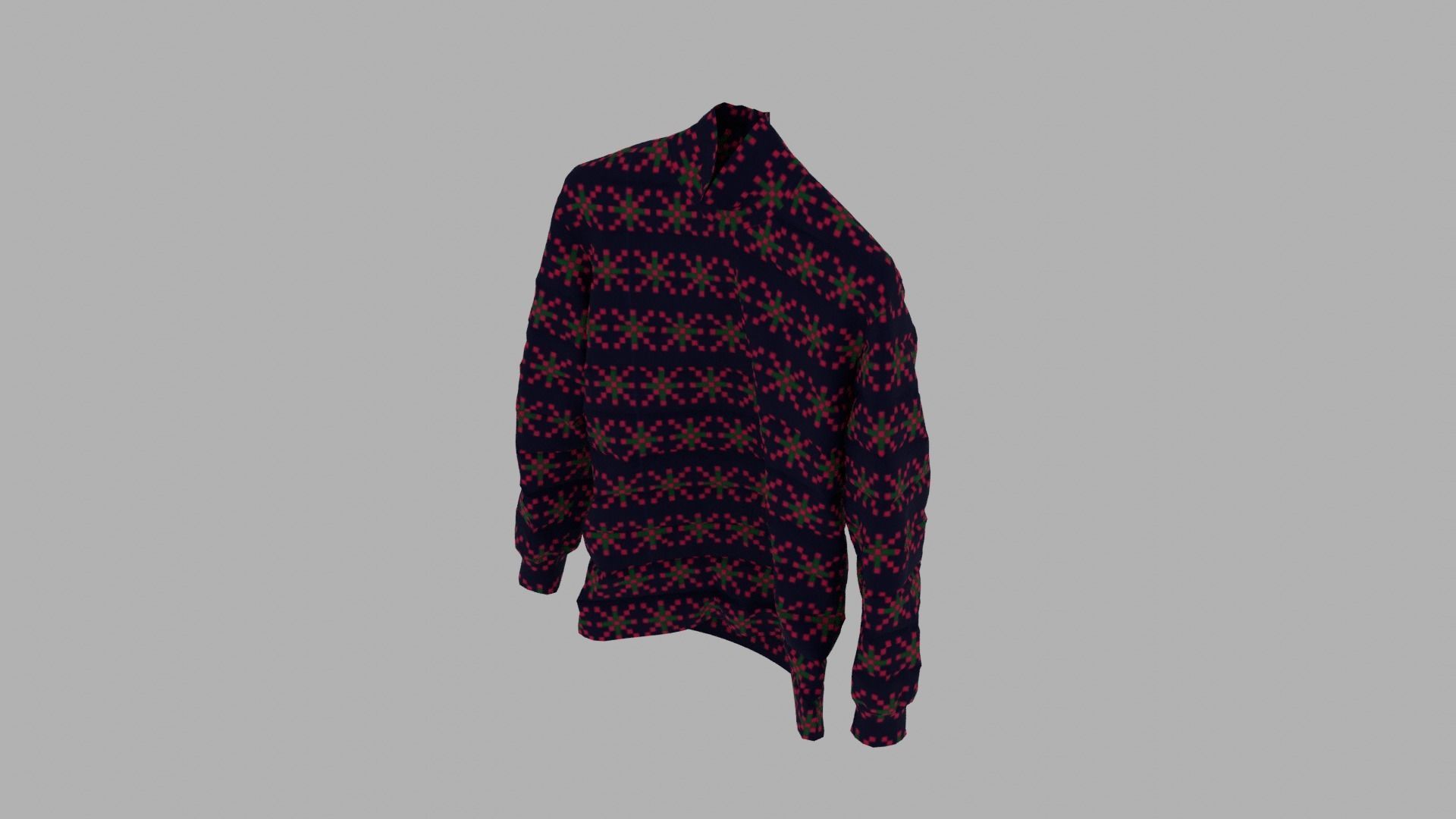 Sweater Low-poly 3D model_6