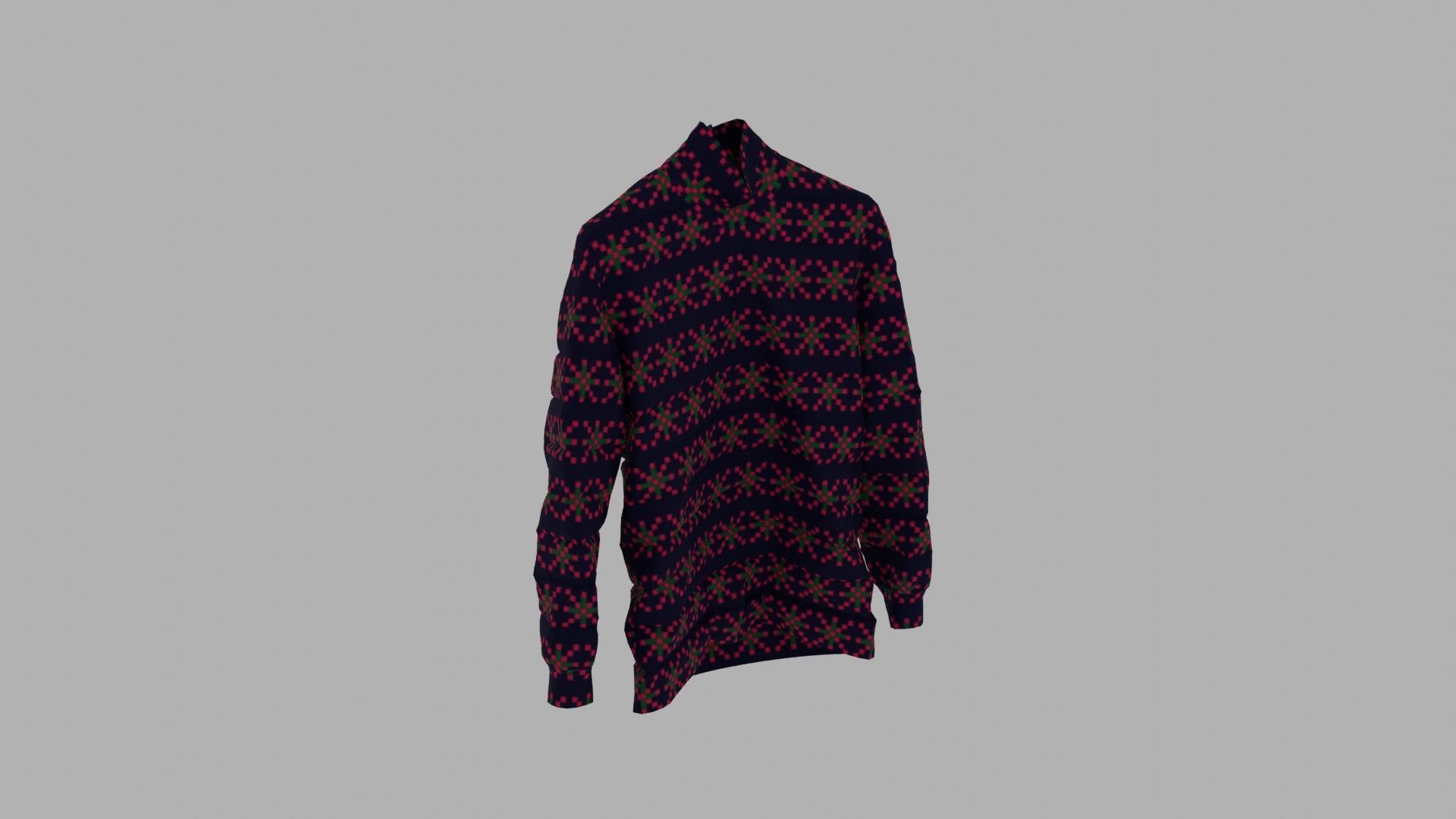 Sweater Low-poly 3D model_4
