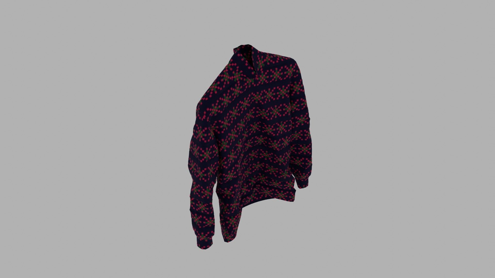 Sweater Low-poly 3D model_7
