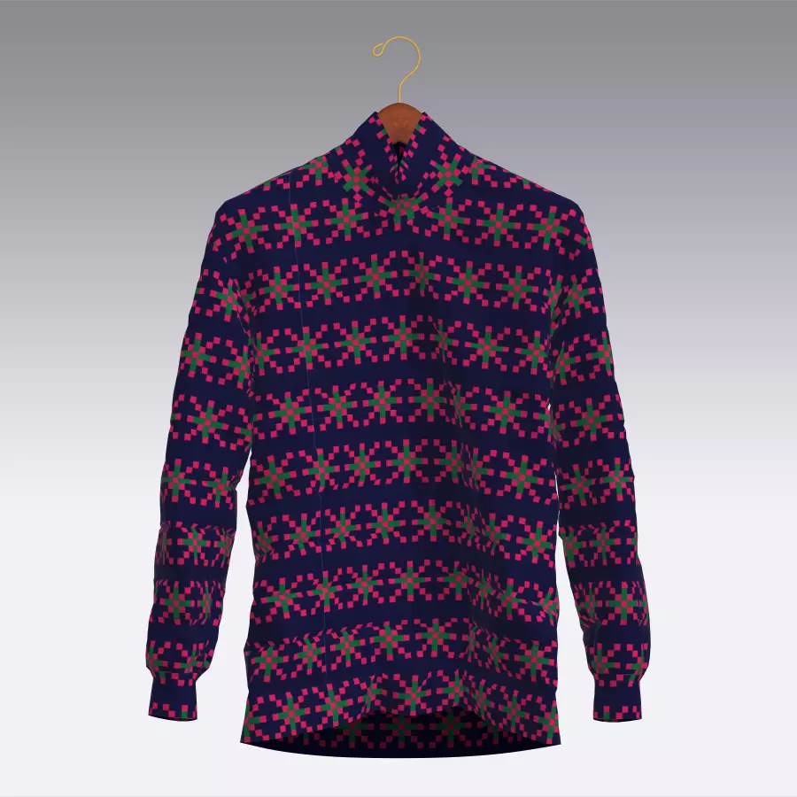 Sweater Low-poly 3D model_0