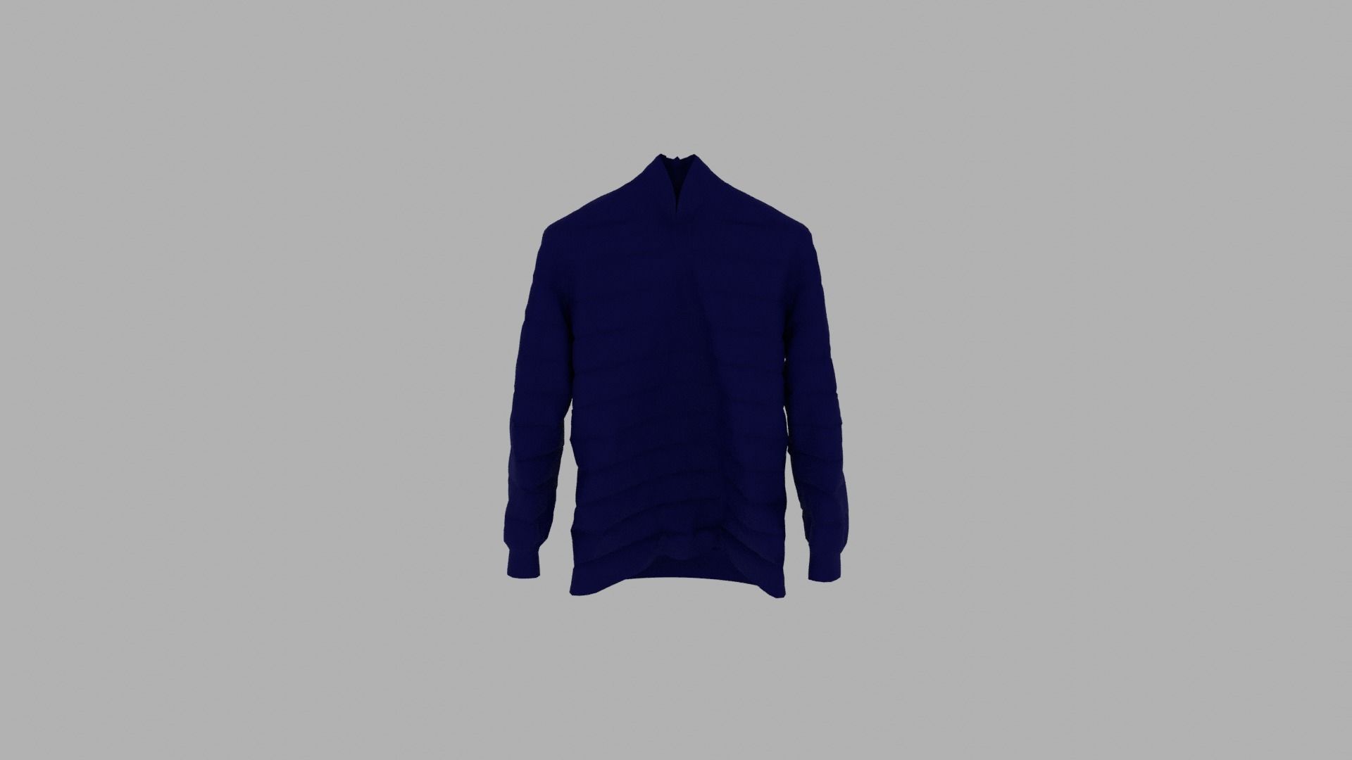 Sweater turtle neck Low-poly 3D model_5