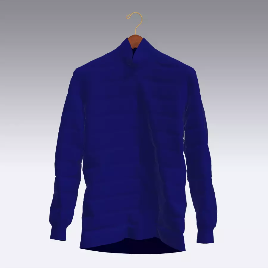 Sweater turtle neck Low-poly 3D model_0