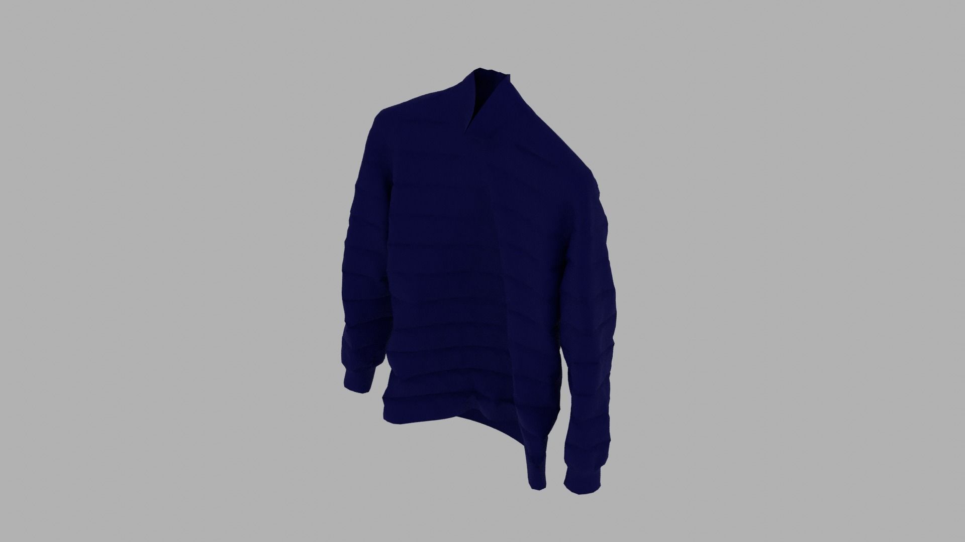 Sweater turtle neck Low-poly 3D model_6