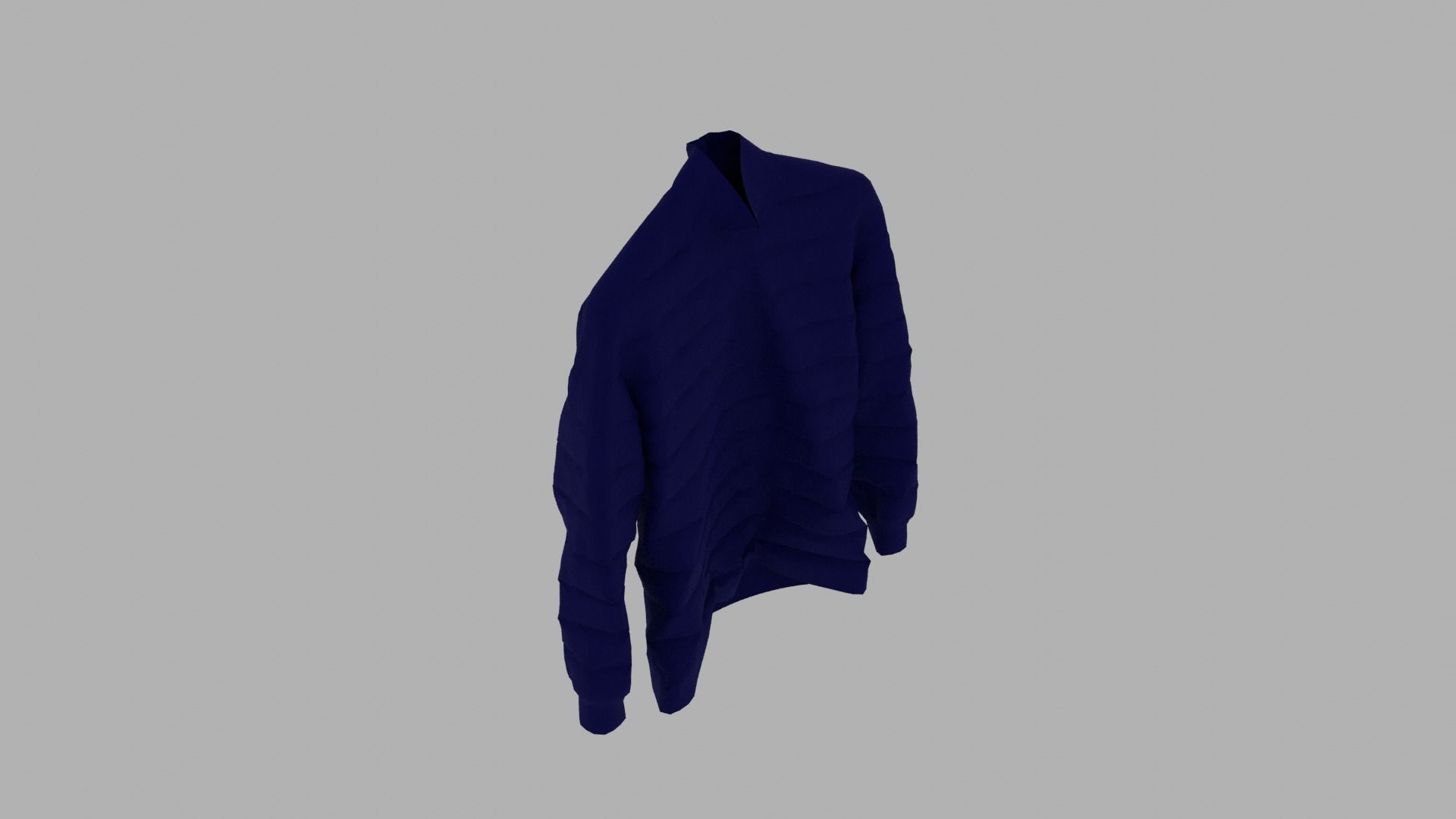 Sweater turtle neck Low-poly 3D model_7