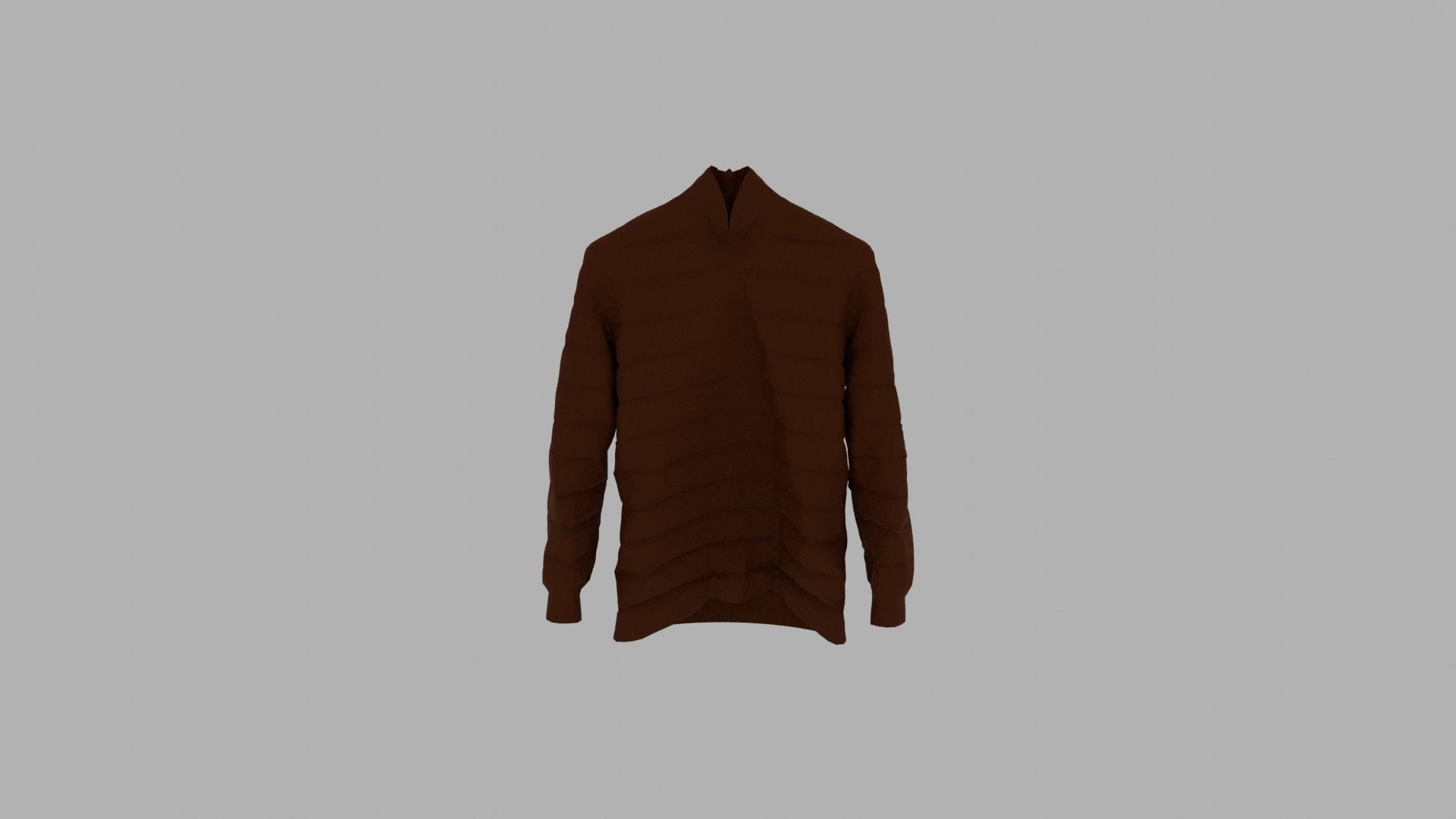 Sweater on hanger Low-poly 3D model_5