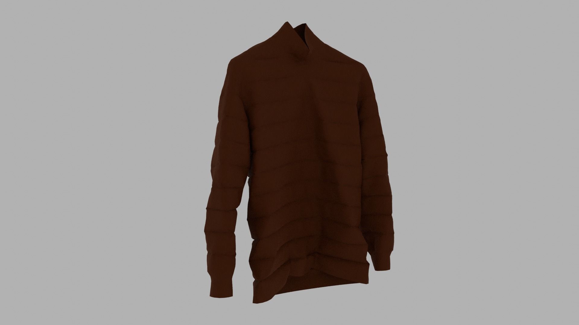 Sweater on hanger Low-poly 3D model_3