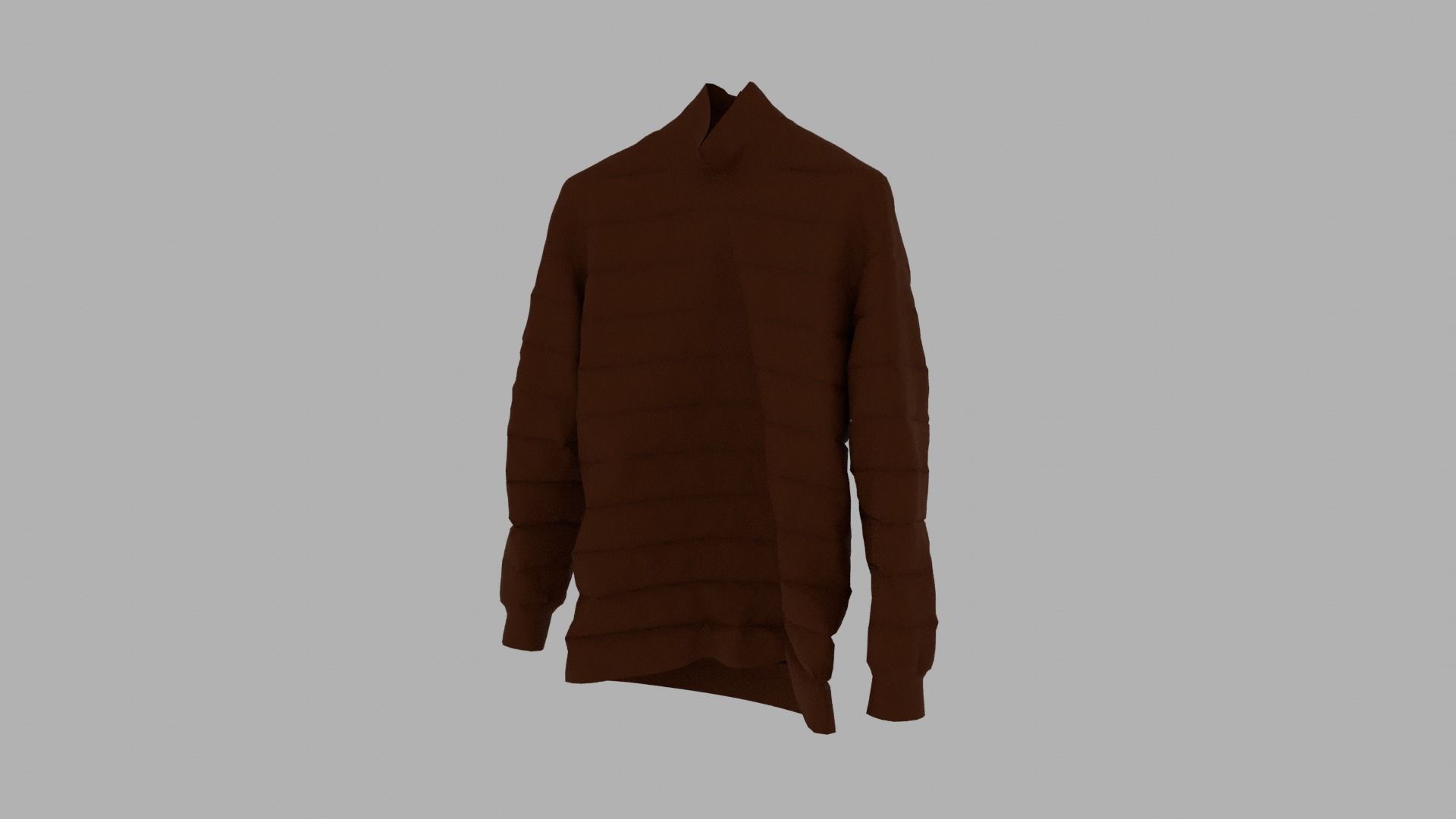 Sweater on hanger Low-poly 3D model_2