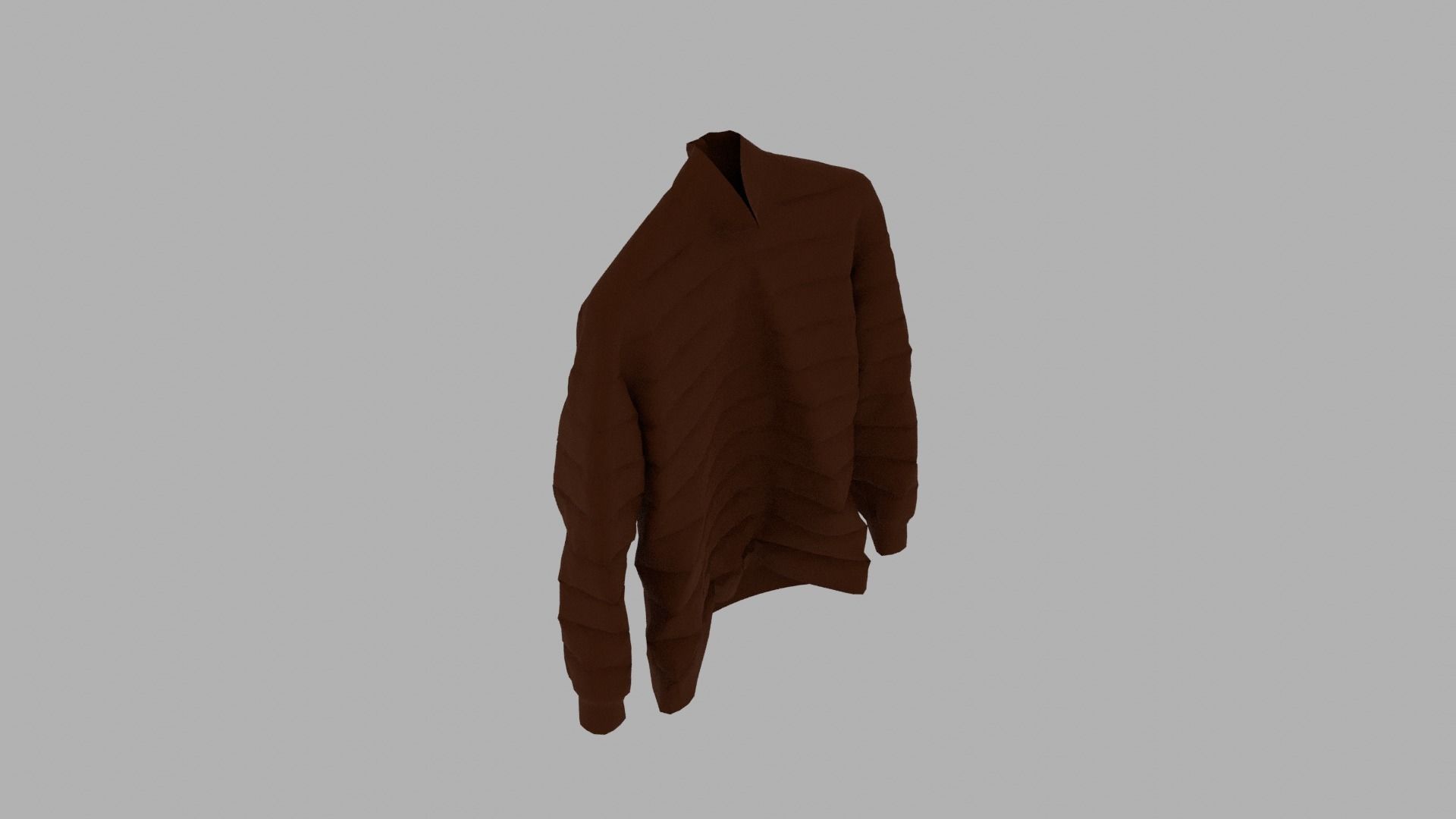 Sweater on hanger Low-poly 3D model_7
