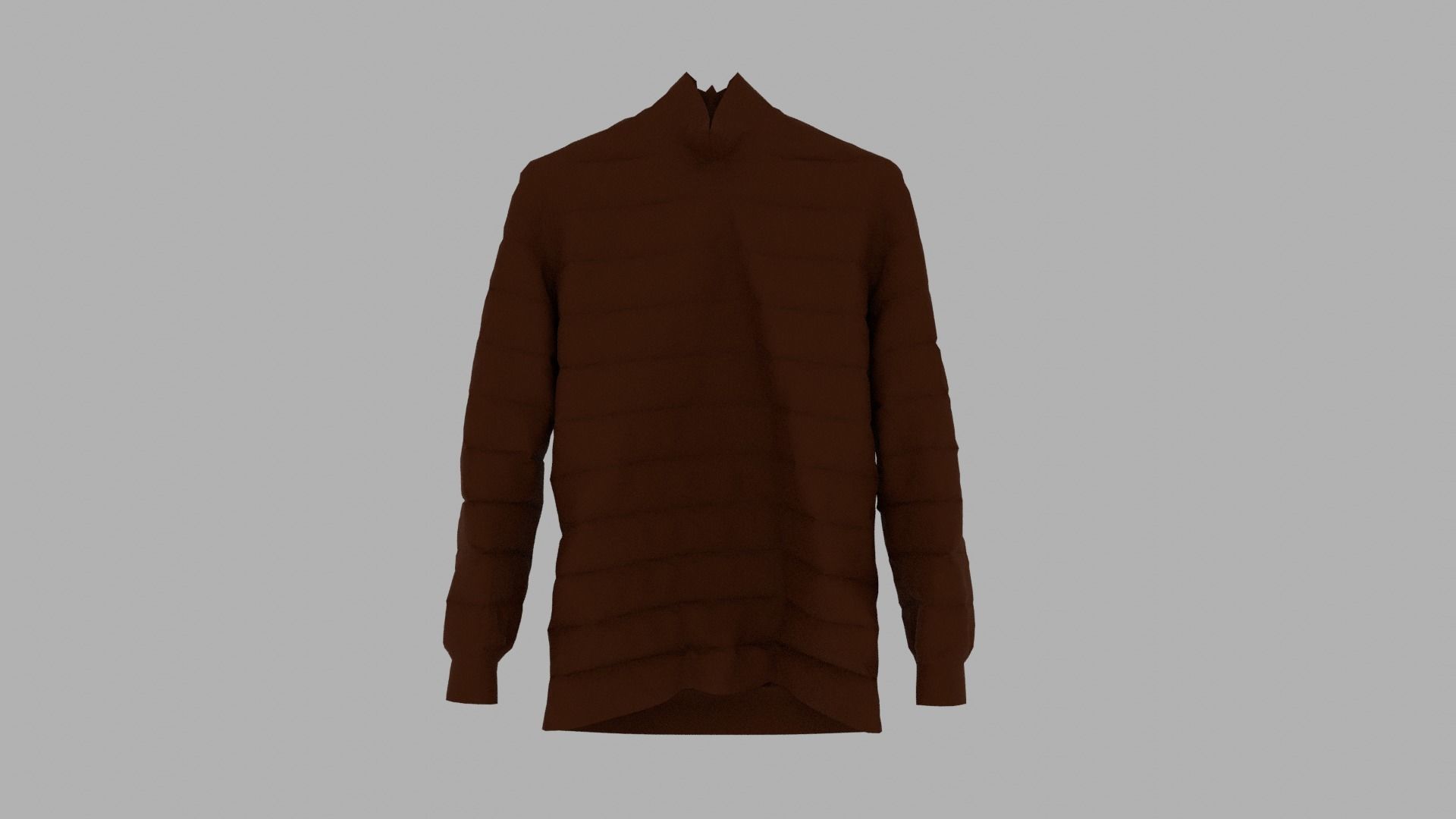 Sweater on hanger Low-poly 3D model_1
