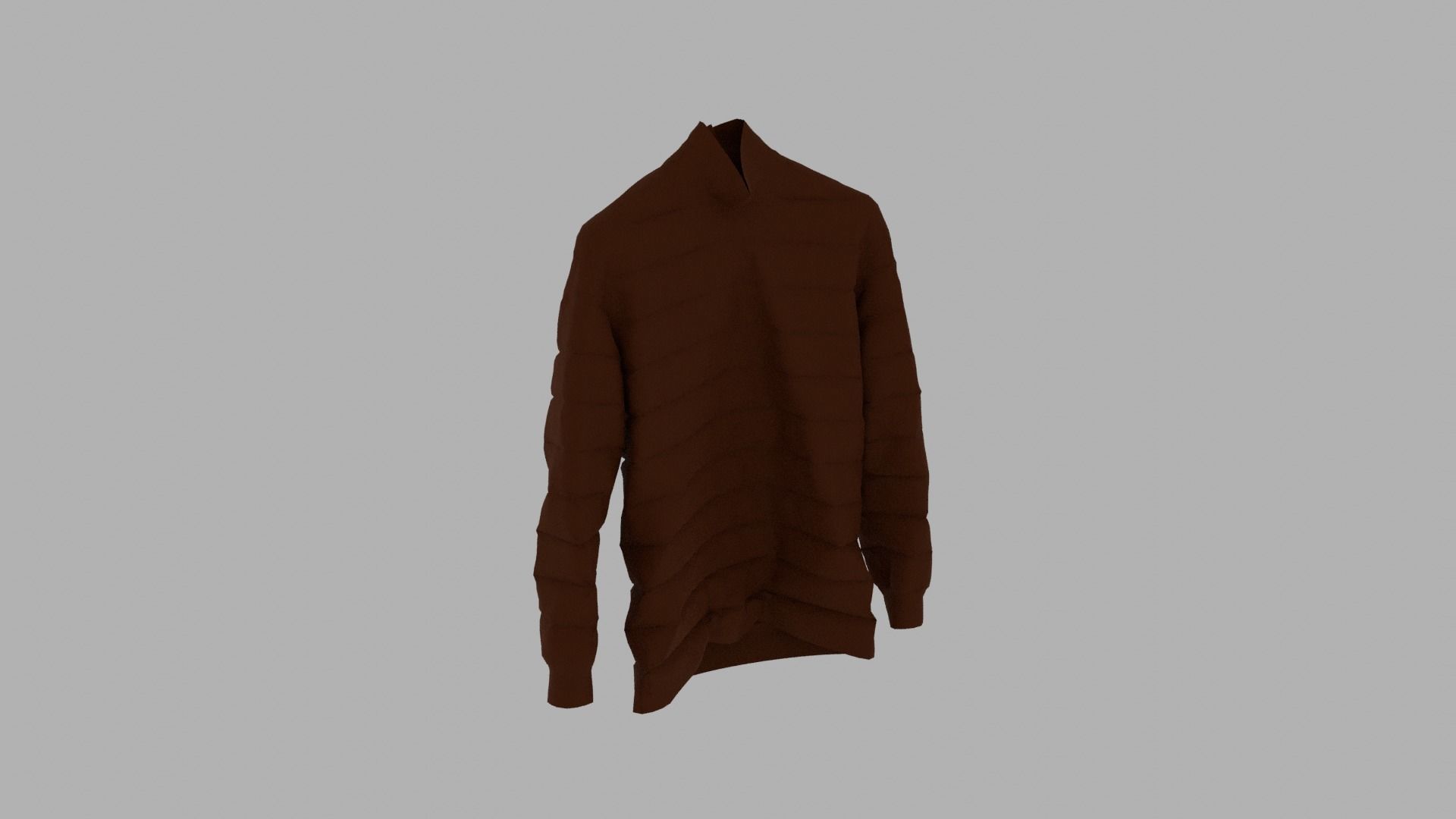 Sweater on hanger Low-poly 3D model_4