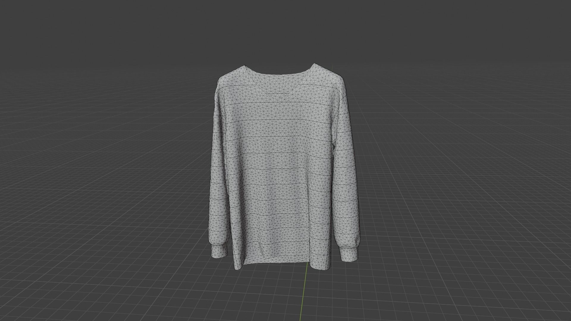 Sweater Clothing Low-poly 3D model_8